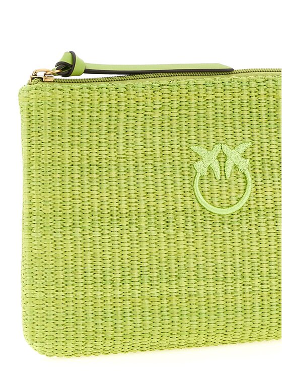 PINKO PINKO Torebka Bicolor Polypropylene Clutch Zielony