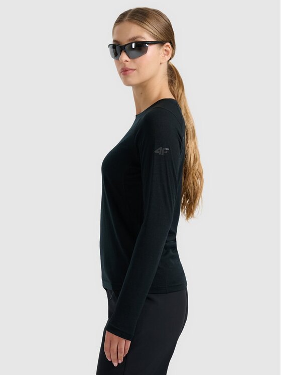 4F 4F Intimo termico pezzo sopra 4FWAW25TFLOF433-20S Nero Regular Fit