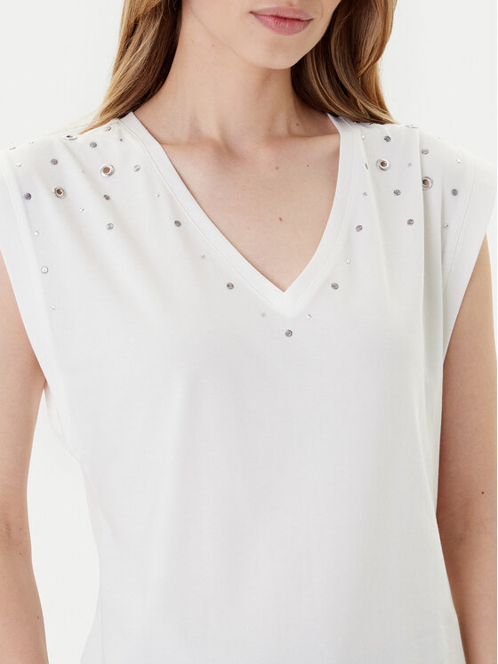 Morgan Morgan Bluse 252-DCLO Weiß Regular Fit