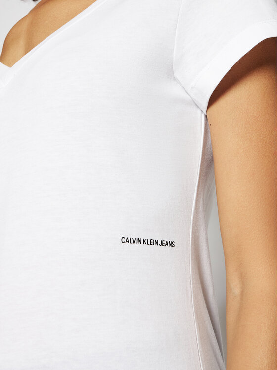 Calvin Klein Jeans T-shirt J20J215704 Bianco Regular Fit • Modivo.it