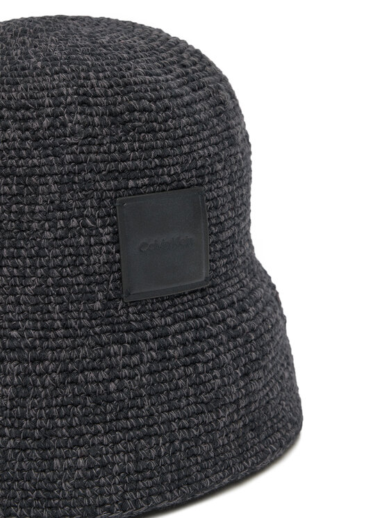 Calvin Klein Calvin Klein Klobouk Crochet Bucket LV04K5064G Černá