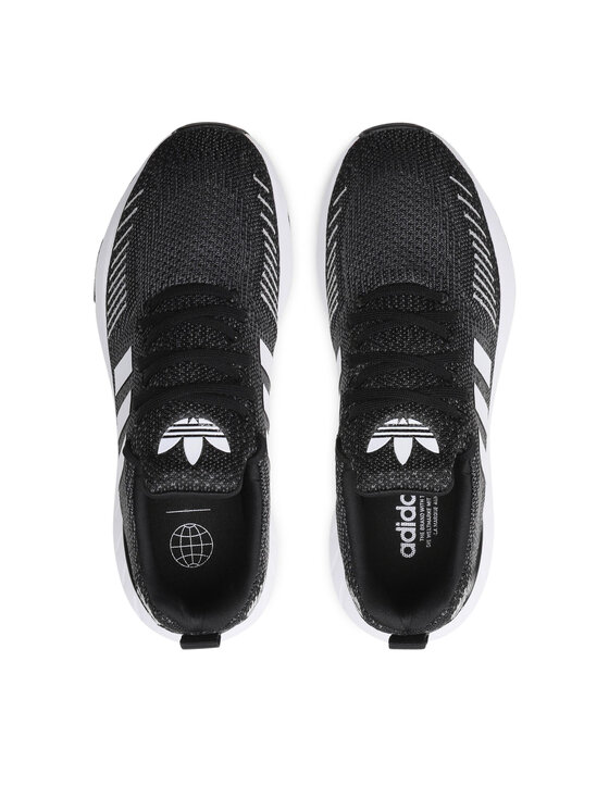 Adidas swift run black silver online