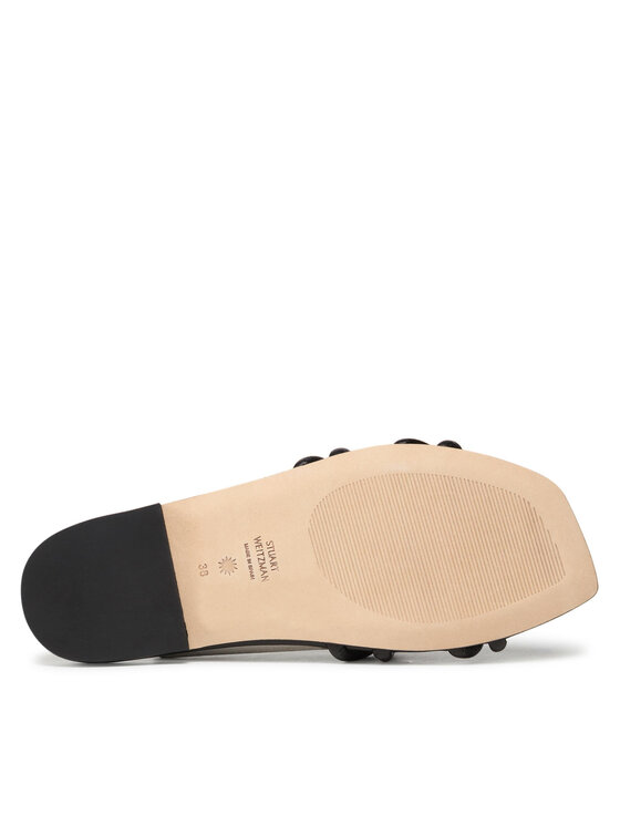 Stuart Weitzman Stuart Weitzman Чехли Wovenknotslidesandal SA616 Черен