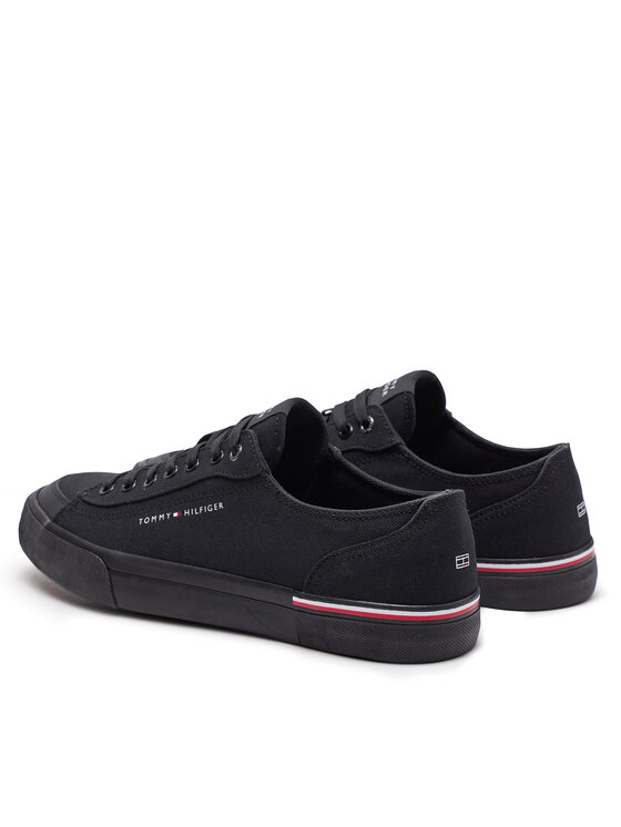 Tommy Hilfiger Tommy Hilfiger Tenisówki Corporate Vulc Canvas FM0FM04954 Czarny