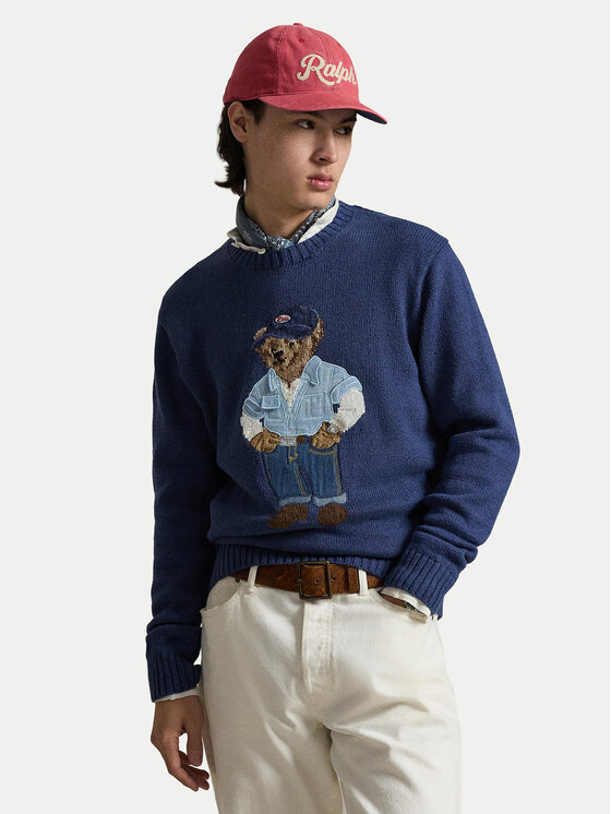 Polo Ralph Lauren Pulover 710A13002001 Albastru Regular Fit
