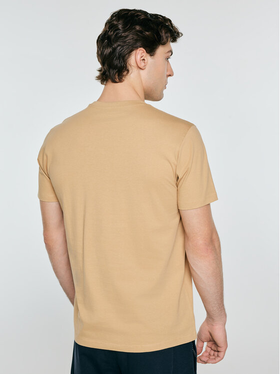 BIG STAR BIG STAR T-Shirt FORSER Beżowy Basic Fit
