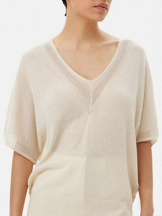 Morgan Morgan Bluse 241-MCHRIS Beige Relaxed Fit