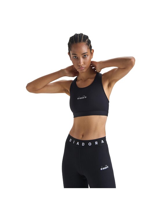 Diadora Diadora Biustonosz sportowy L. MEDIUM BRA Czarny