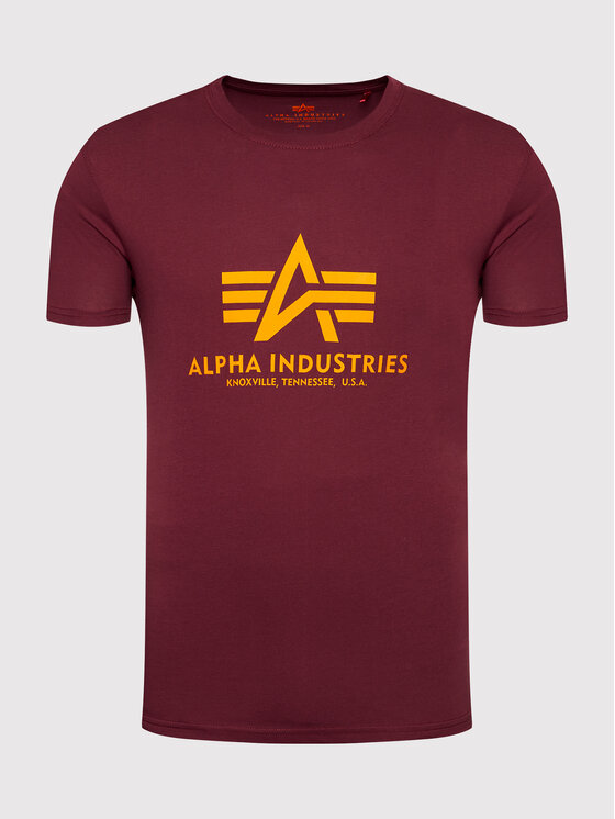 Alpha Industries Alpha Industries T-Shirt Basic 100501 Bordó Regular Fit