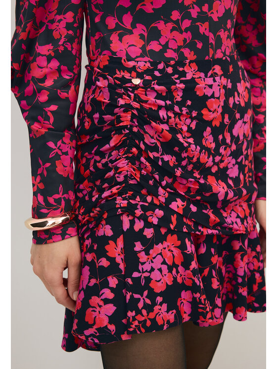 BIZUU BIZUU Mini sukně MEXICANA FLORAL MINI SKIRT Růžová Standard Fit