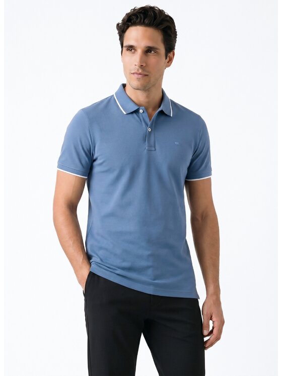 Pako Lorente Pako Lorente Polo P26WF-TX-002 Niebieski Classic Fit