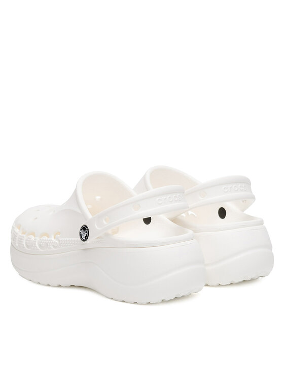 Crocs Crocs Ciabatte BAYA PLATFORM CLOG 208186-100 Bianco