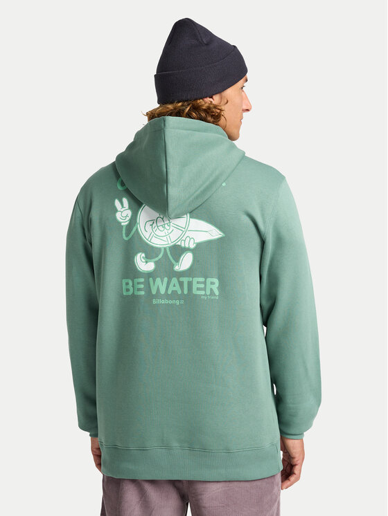 Billabong Billabong Світшот Foundation Po EBYSF00175 Зелений Regular Fit