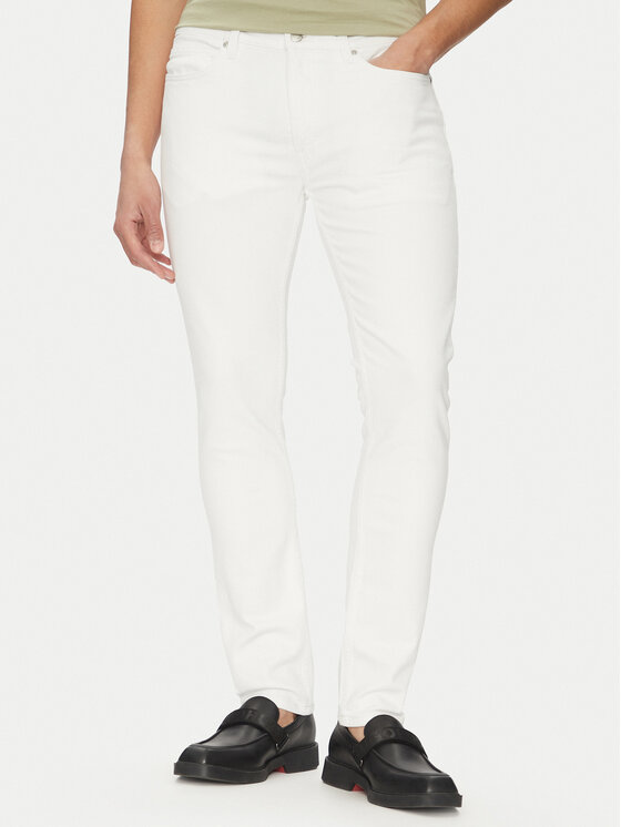 HUGO HUGO Blugi 50537696 Alb Extra Slim Fit
