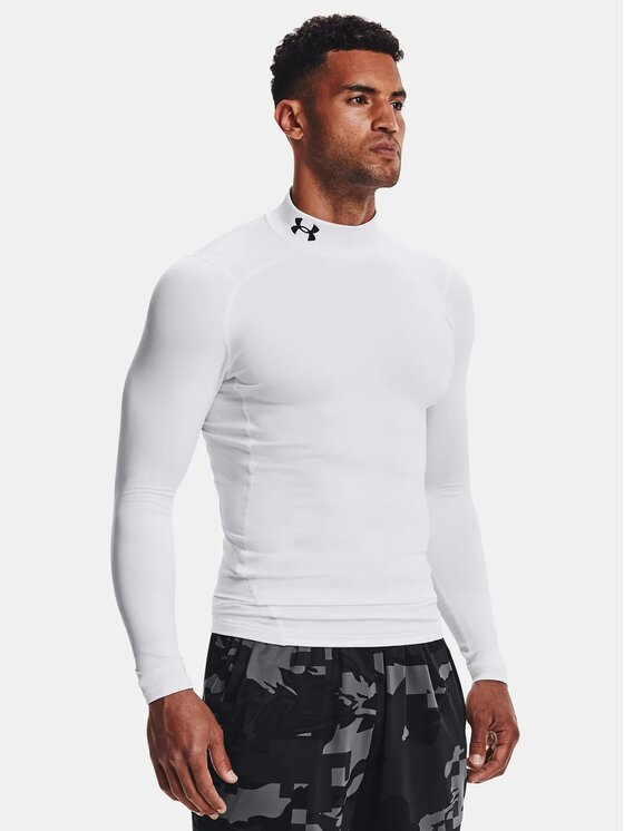 Under Armour Under Armour Longsleeve 1366072-100 Biały Slim Fit