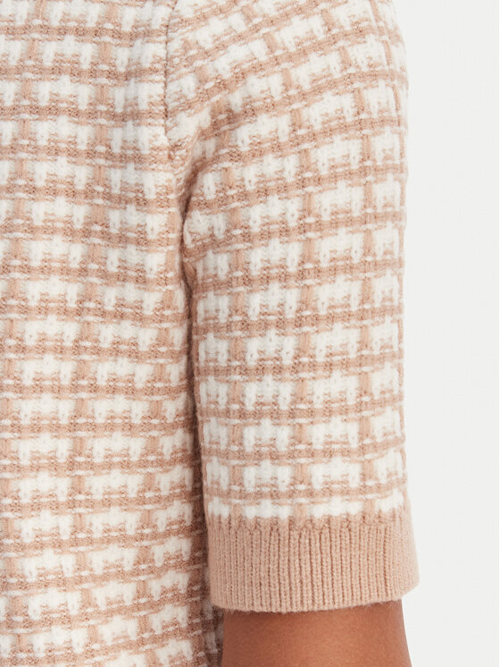 Morgan Morgan Kootud kleit 261-RMORESA Beež Slim Fit