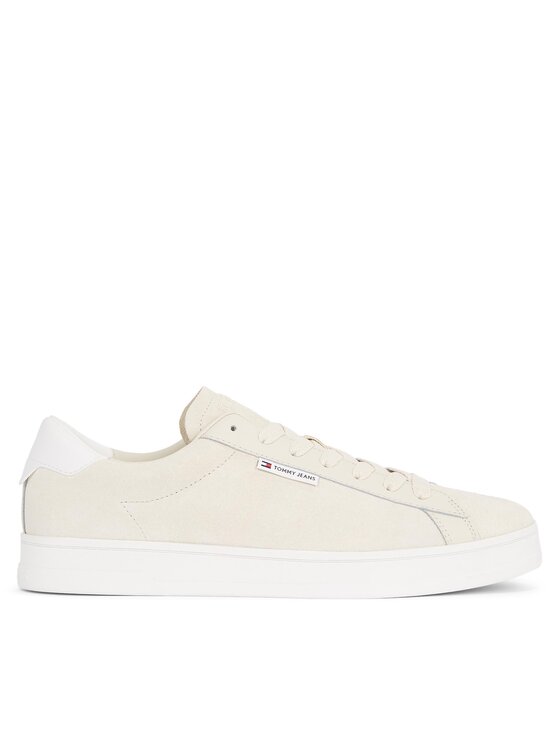 Tommy Jeans Snīkeri Tjm Leather Low Cupsole Suede EM0EM01375 Bēšs