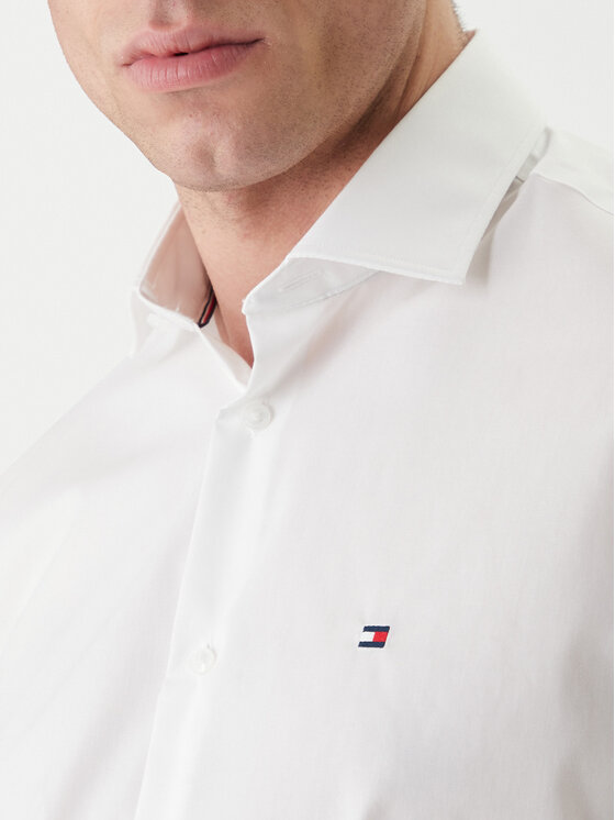Tommy Hilfiger Tommy Hilfiger Koszula MW0MW43122 Biały Slim Fit