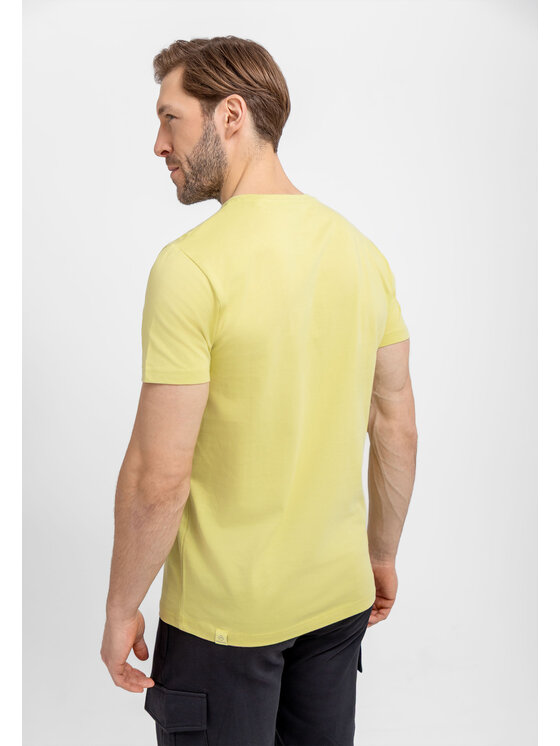 Volcano Volcano T-Shirt T-TOURING Zielony Regular Fit