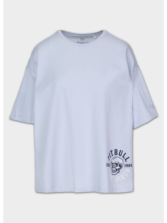 PITBULL PITBULL T-Shirt SKULL SURF Niebieski Regular Fit