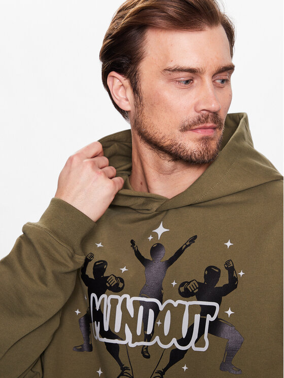 Mindout Mindout Majica dugih rukava Trinary T2023-1 Zelena Regular Fit