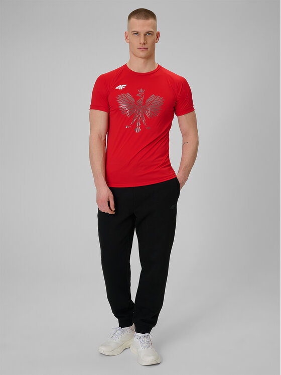 4F 4F T-Shirt TEAMWEAR Czerwony Regular Fit