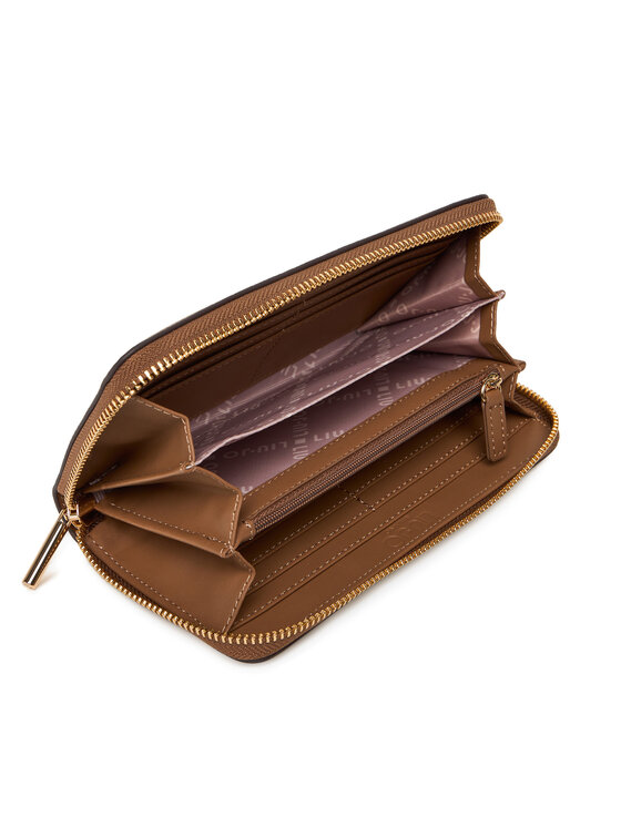 Liu Jo Liu Jo Velika ženska denarnica Ecs Xl Zip Around AF5170 E0058 Rjava