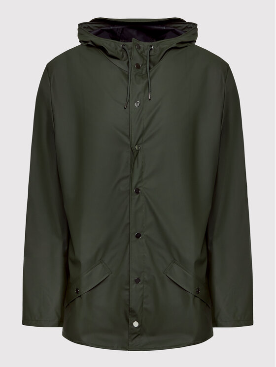 Rains Rains Nepremokavá bunda Unisex 12010 Zelená Regular Fit