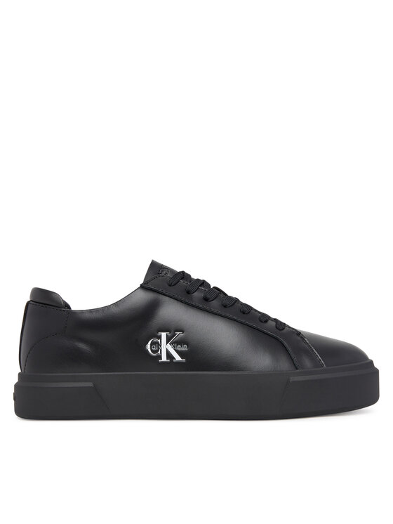 Calvin Klein Calvin Klein Sneakersy Basket Cupsole Laceup Lth Ml YM0YM01460 Černá