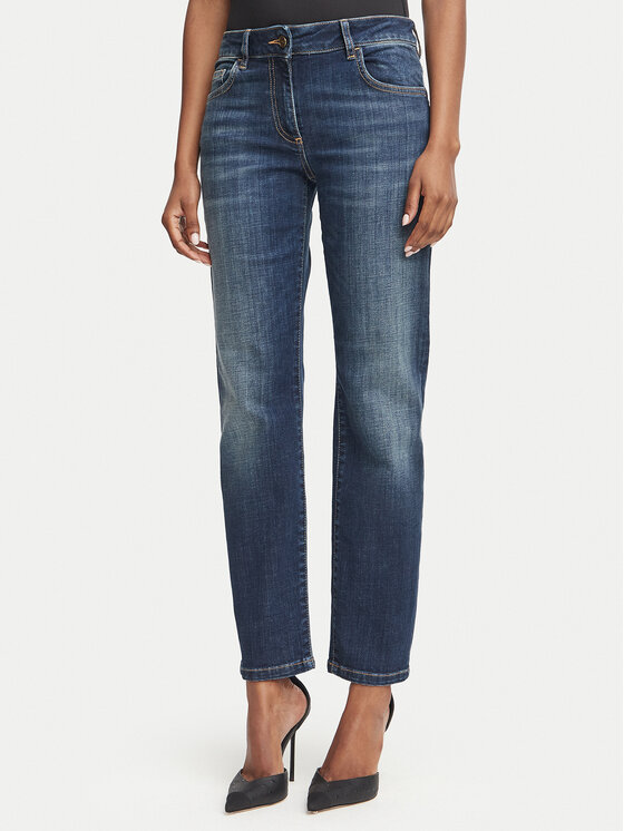 Elisabetta Franchi Elisabetta Franchi Teksad PJ-25N-66E2-V340 Tumesinine Straight Leg