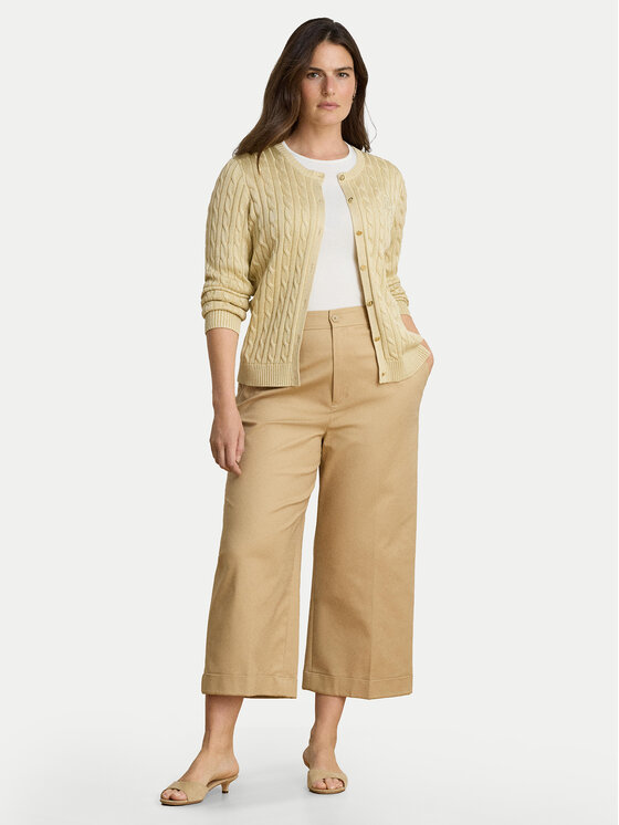 LAUREN RALPH LAUREN LAUREN RALPH LAUREN Pletena jopica Cable 200P14040501 Bež Regular Fit