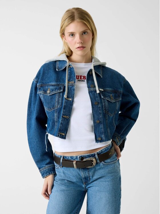 Guess Jeans Guess Jeans Kurtka jeansowa 180488 Niebieski Classic Fit