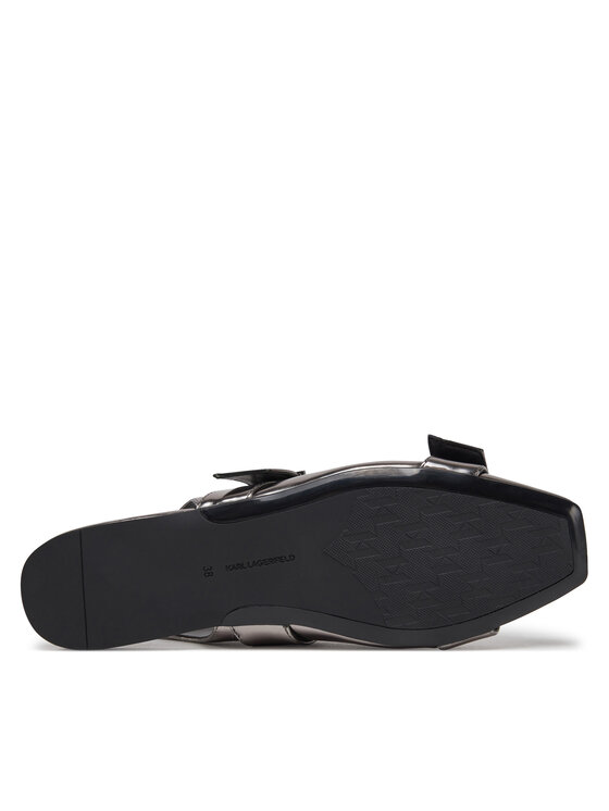 KARL LAGERFELD KARL LAGERFELD Balerini Konnie KL40186A Argintiu