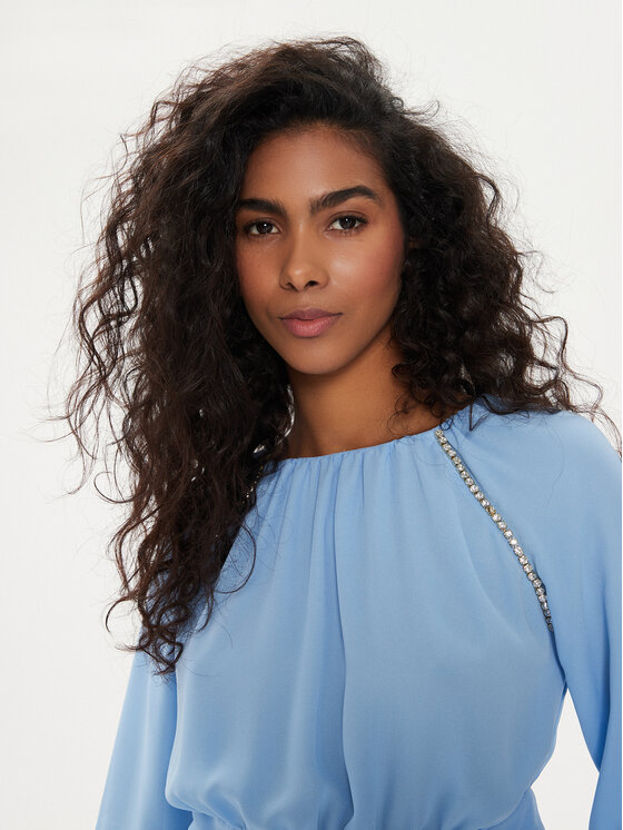 Liu Jo Liu Jo Bluse CA4409 TS055 Himmelblau Regular Fit