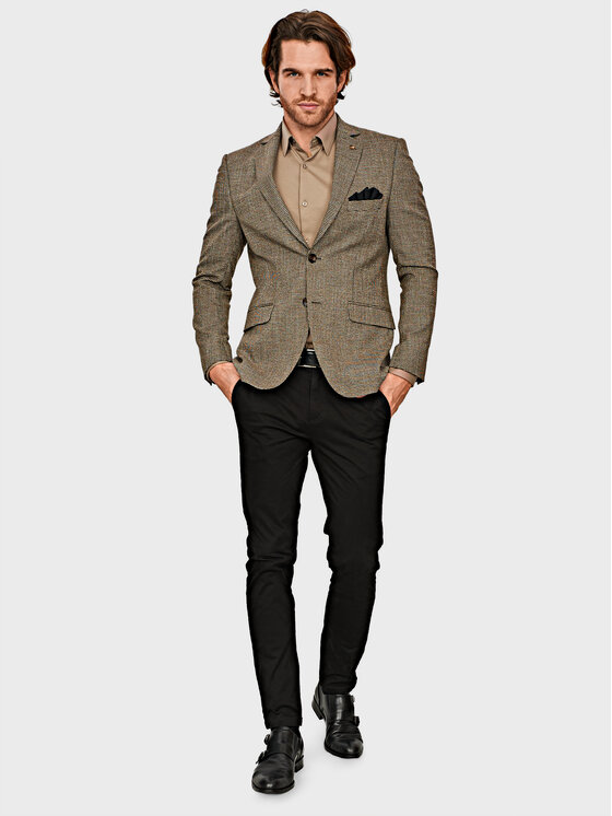Evenemen Evenemen Marynarka Tico Beżowy Slim Fit
