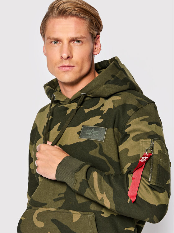 Alpha Industries Alpha Industries Μπλούζα Back Print 178318C Πράσινο Regular Fit