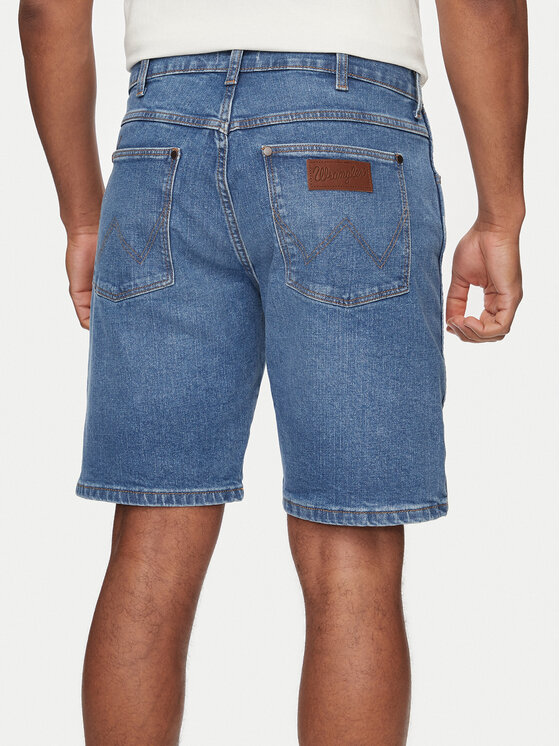 Wrangler Wrangler Szorty jeansowe Frontier 112350821 Niebieski Relaxed Fit