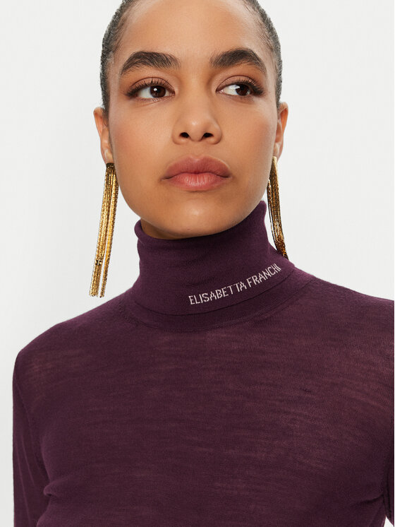 Elisabetta Franchi Elisabetta Franchi Гольф MK-25S-47E2 Бордовий Regular Fit
