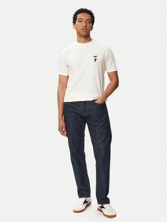 KARL LAGERFELD KARL LAGERFELD T-krekls 755048 563235 Balts Regular Fit