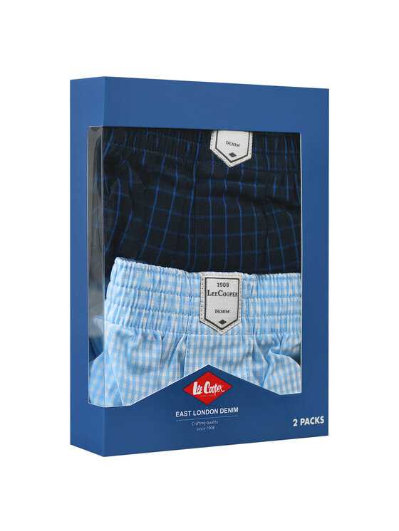 Lee Cooper Lee Cooper Bokserki BOX26-007 Niebieski