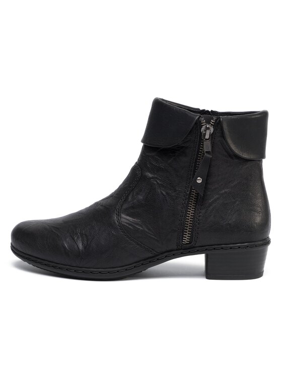 Rieker Rieker Botine Y07A8-01 Negru