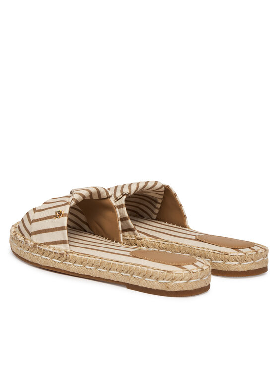 Tommy Hilfiger Tommy Hilfiger Pantoletten Canvas FW0FW09140 Beige