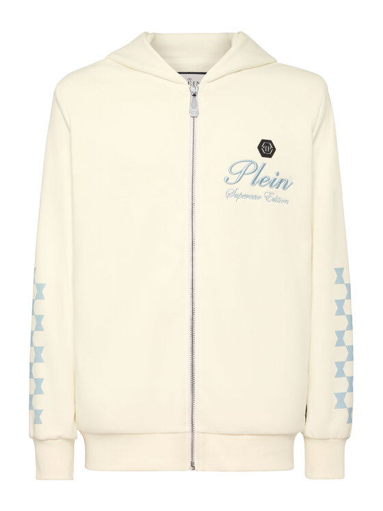 PHILIPP PLEIN PHILIPP PLEIN Bluza 24341 Biały Athletic Fit