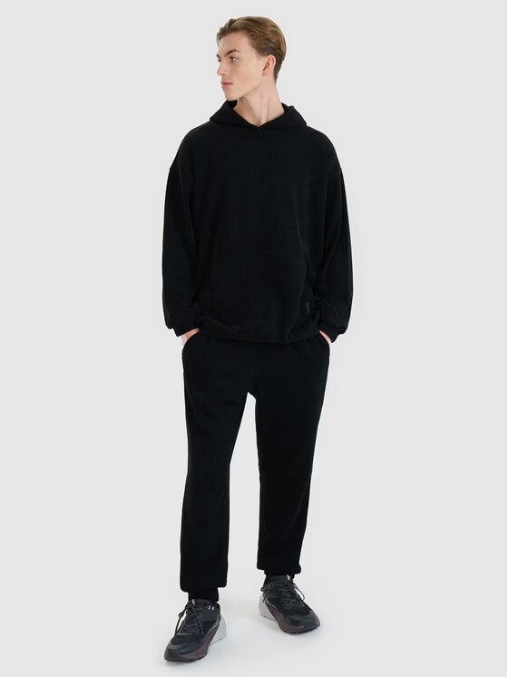4F 4F Μπλούζα 4FRSS25TSWSM2181-20S Μαύρο Oversize