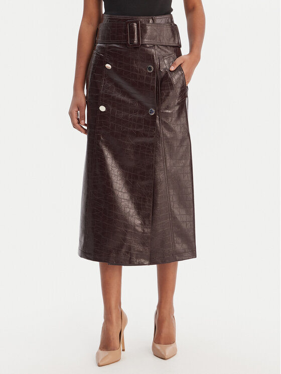 Morgan Morgan Rock aus Kunstleder 261-JADYNA Braun Slim Fit