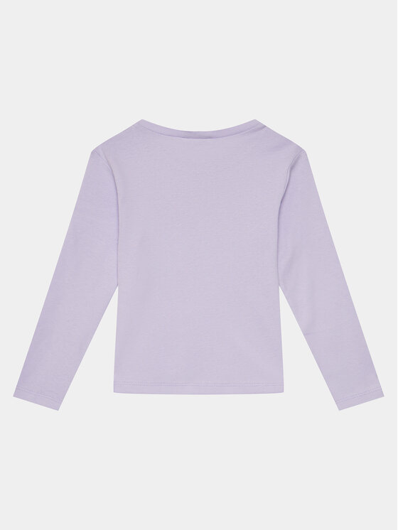 United Colors Of Benetton United Colors Of Benetton Bluzka 3I9WG10D5 Fioletowy Slim Fit