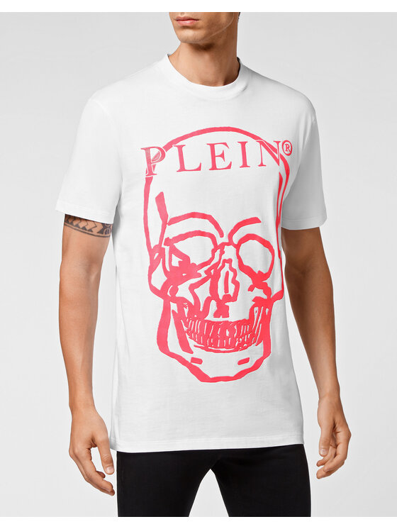 PHILIPP PLEIN PHILIPP PLEIN T-Shirt 3835 Biały Regular Fit