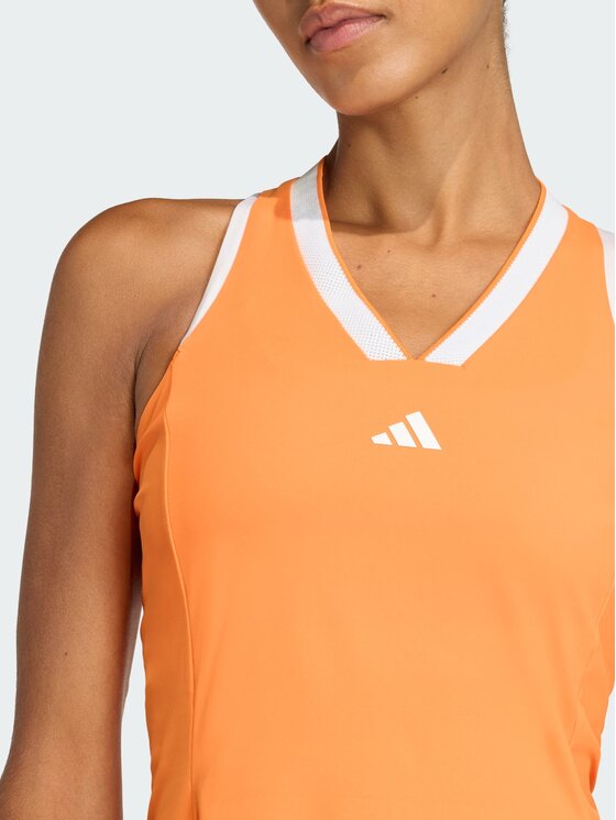 adidas adidas Sukienka tenisowa Tennis Pomarańczowy Slim Fit