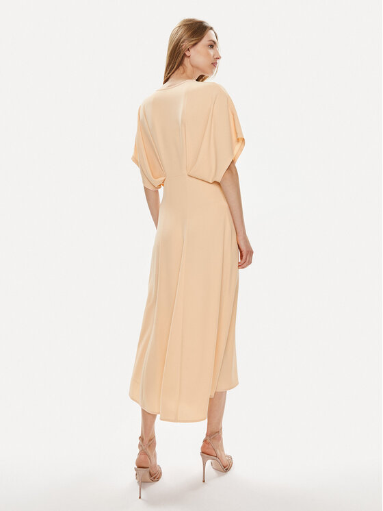 Kontatto Kontatto Rochie cocktail ADF203 Portocaliu Regular Fit