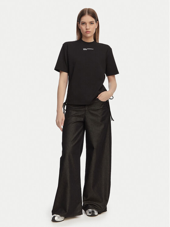 Karl Lagerfeld Jeans Karl Lagerfeld Jeans T-krekls B2W17074 Melns Regular Fit